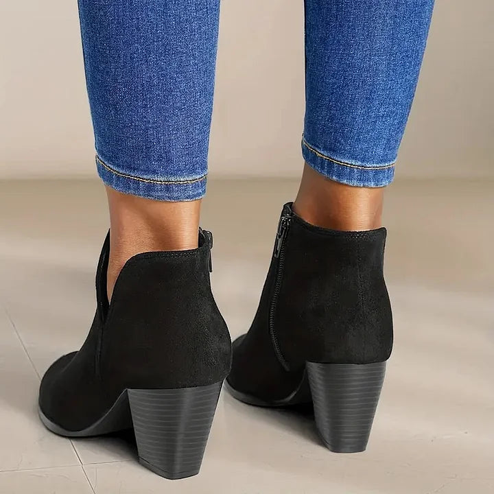ALEXE™ | Women's Chunky Heeled Ankle Boots