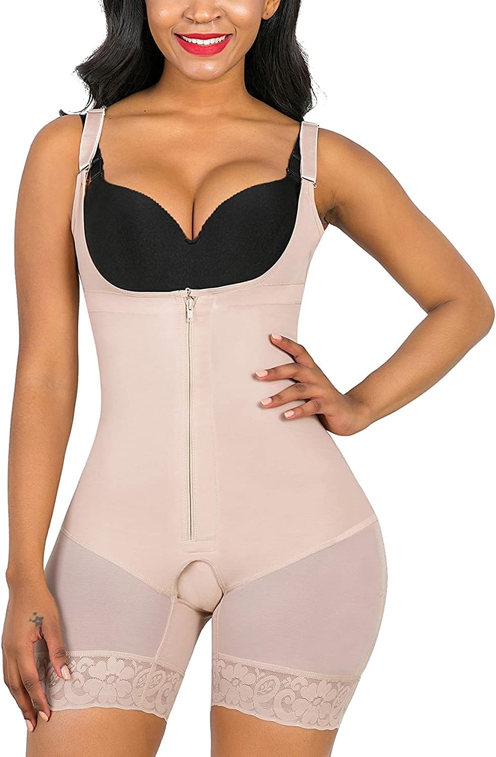 SHAPERX Women's Shapewear, Figure-Shaping Fajas Body Shaper, Waist Shaper, Tummy Control Bodysuit