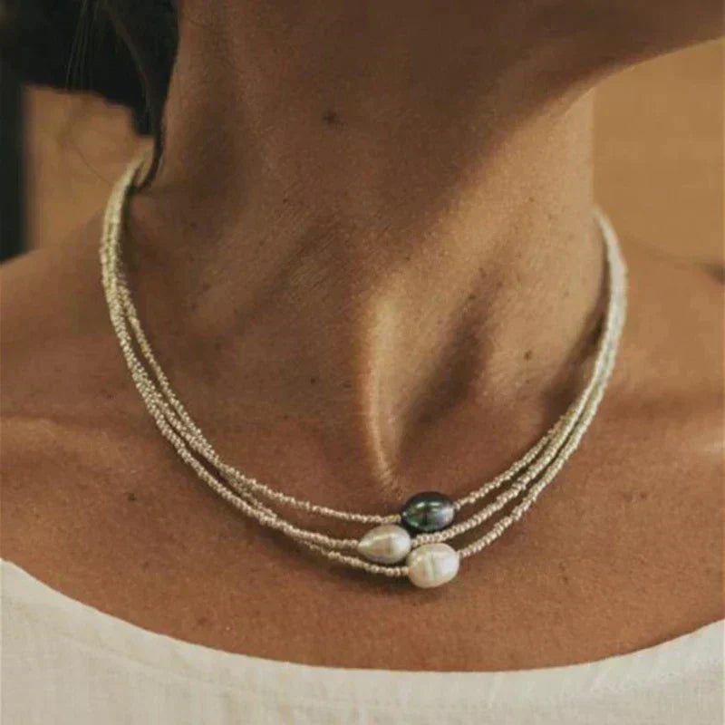 Collar Vintage de Perlas Naturales