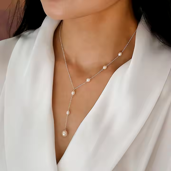 Vintage Pearl Drop Necklace