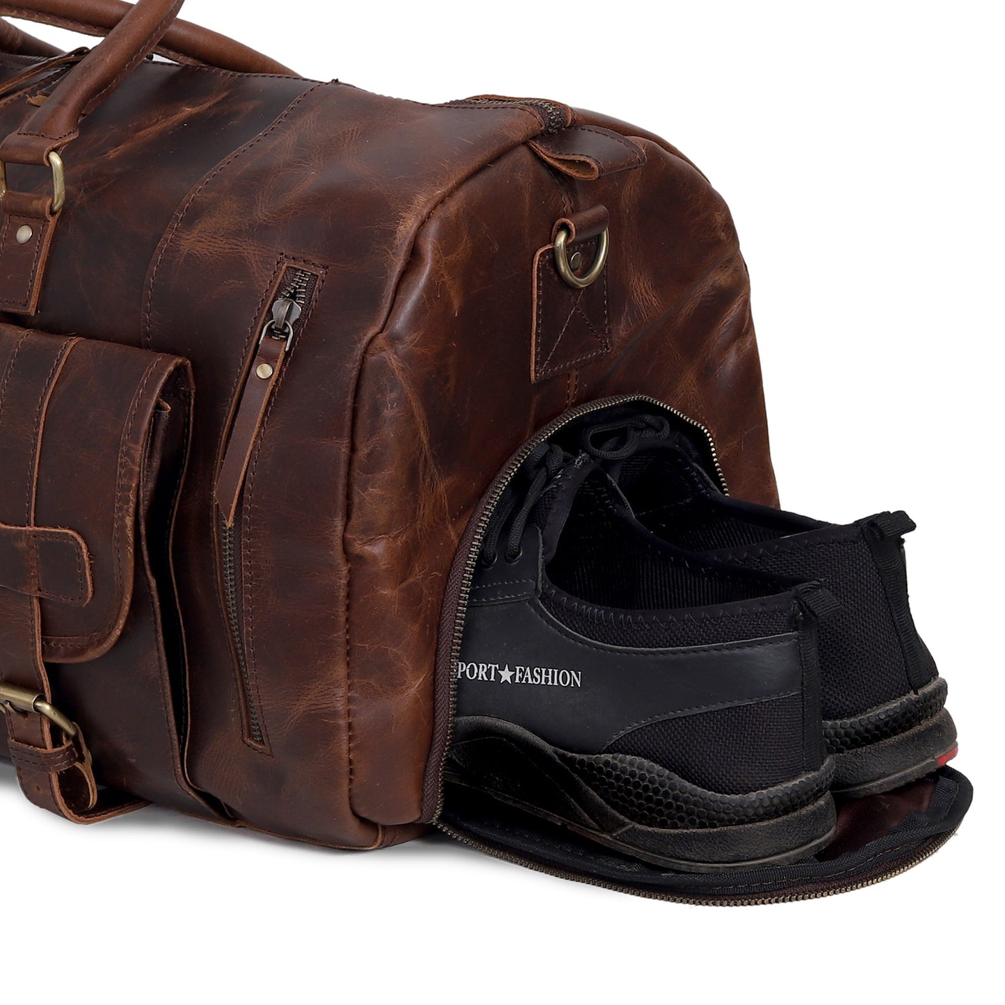 Mars™ Leather Travel Bag for Men