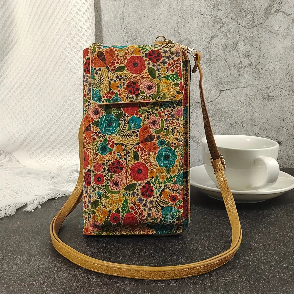 Lila™ Boho Floral Crossbody Wallet