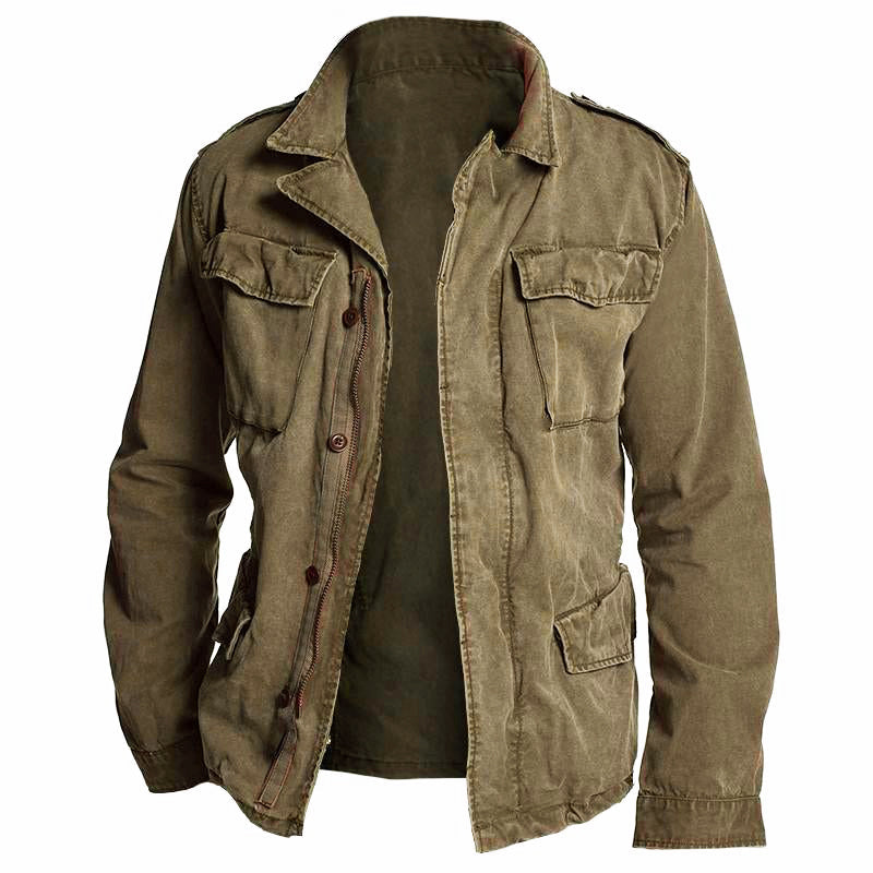 H&L Men's Vintage Casual Workwear Field Jacket