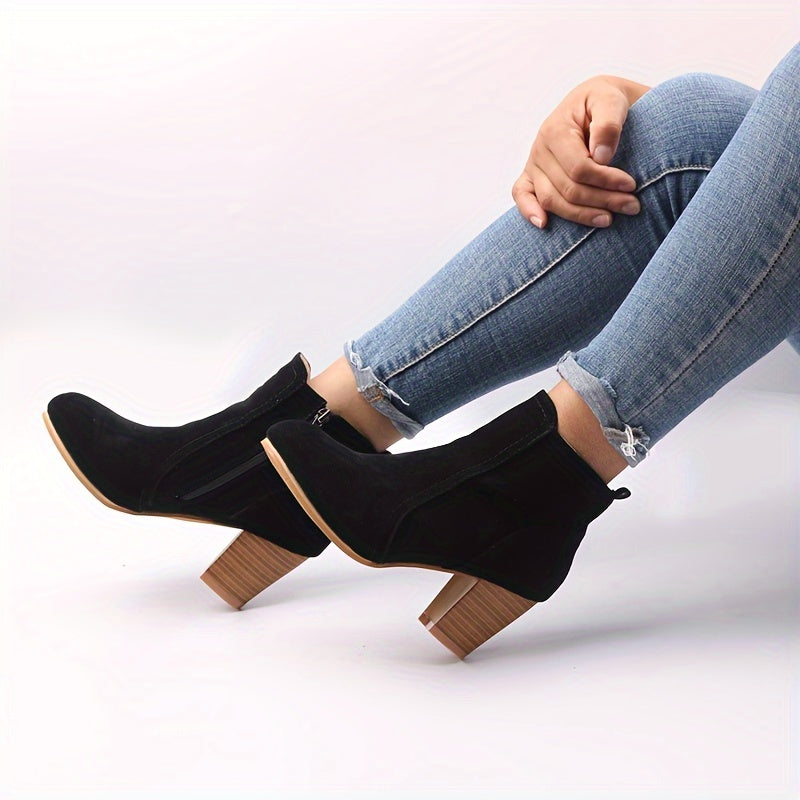 Maryline™ – Stable Heeled Ankle Boots for Long-lasting Comfort
