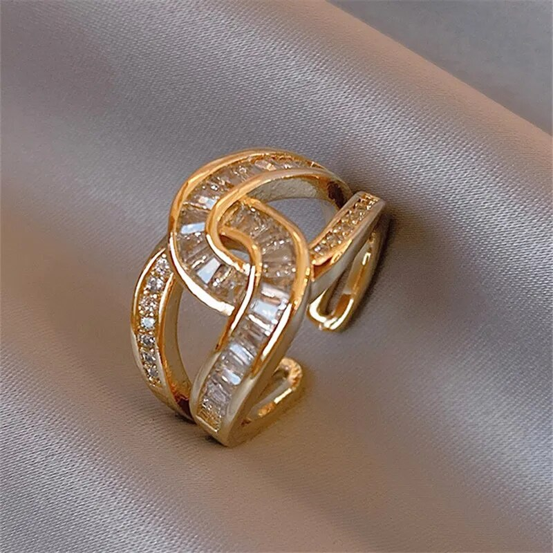 golden infinity ring