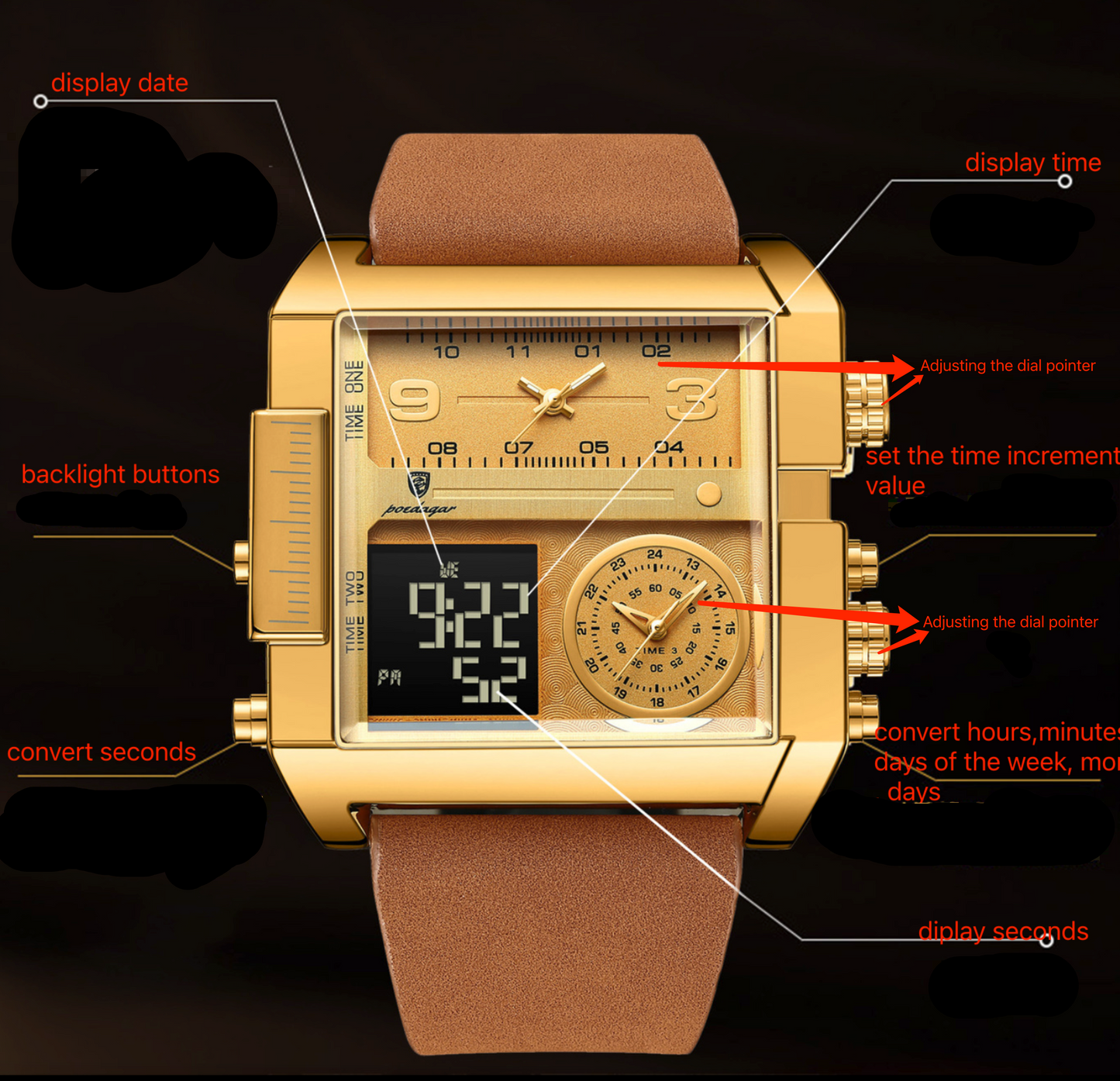 Dominic™ | Dual Display Fusion Watch | 51mm