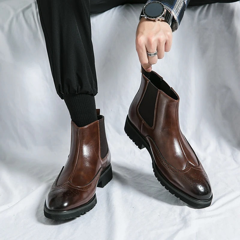 Alden™ Genuine Leather Chelsea Boots