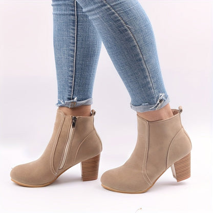 Maryline™ – Stable Heeled Ankle Boots for Long-lasting Comfort