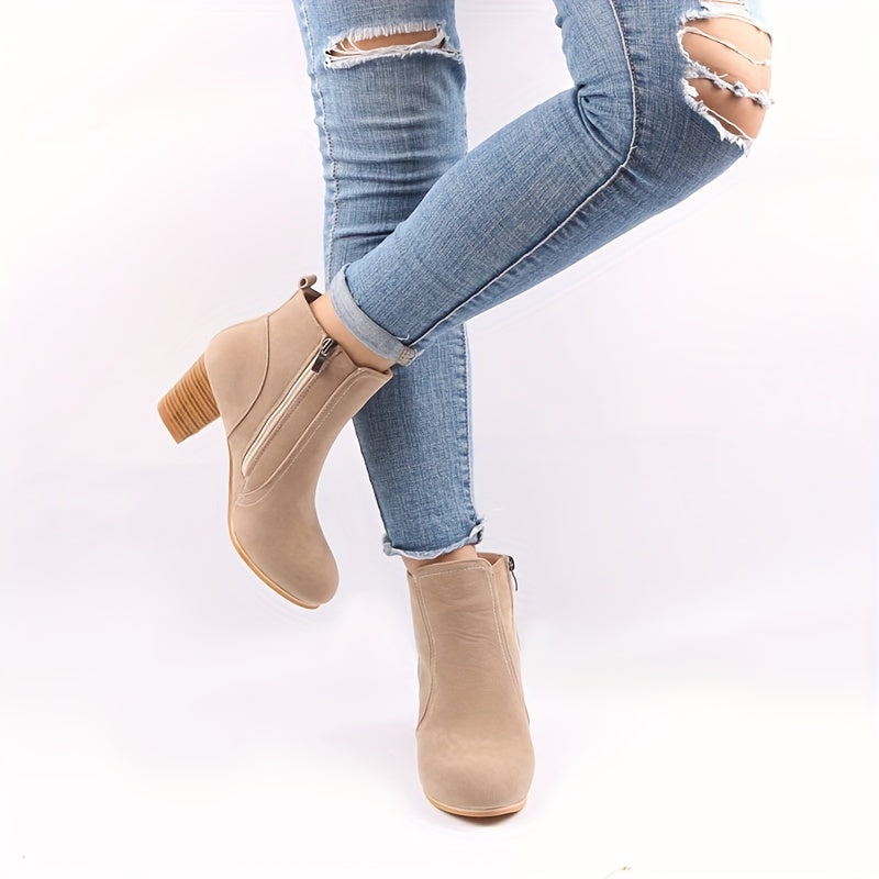 Maryline™ – Stable Heeled Ankle Boots for Long-lasting Comfort