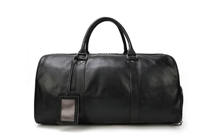 Men's & Women's Leather Weekender Bag Duffel Luggage