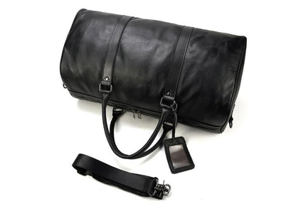 Men's & Women's Leather Weekender Bag Duffel Luggage