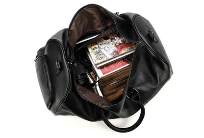 Men's & Women's Leather Weekender Bag Duffel Luggage