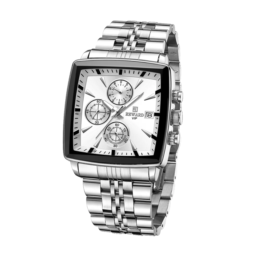 Troy™ | Men's Rectangular Luxury Quartz Wristwatch | 47mm