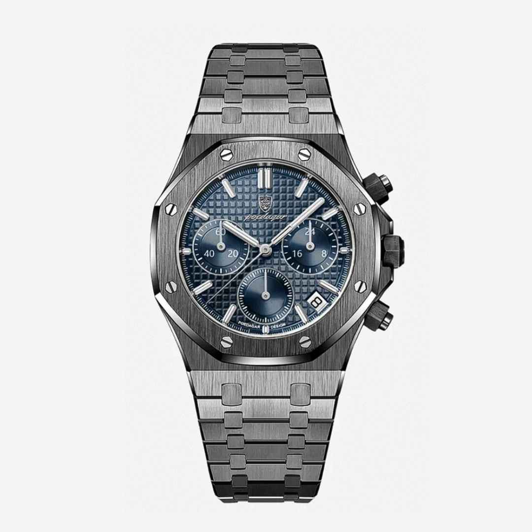 Damian™ | Iconic Steel Frame Bold Chronograph Design Watch | 42mm