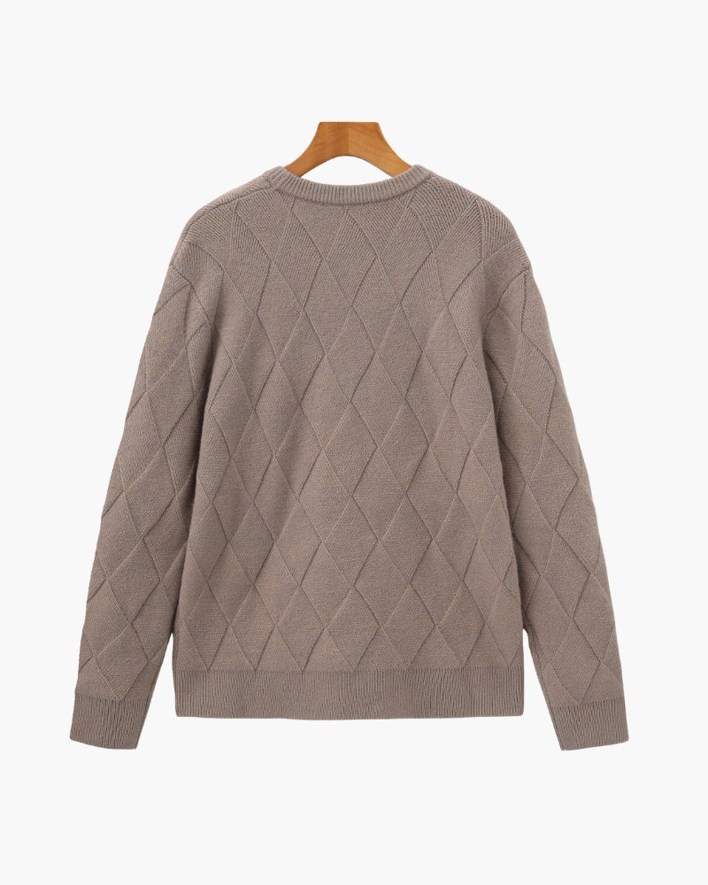 Diamond Knit Crewneck Jumper