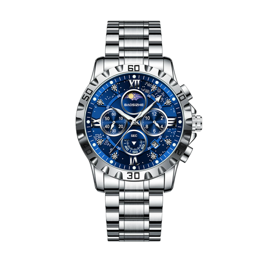 Rex™ | Opulent Chronograph Watch with Sleek Metal Band | 43.9mm