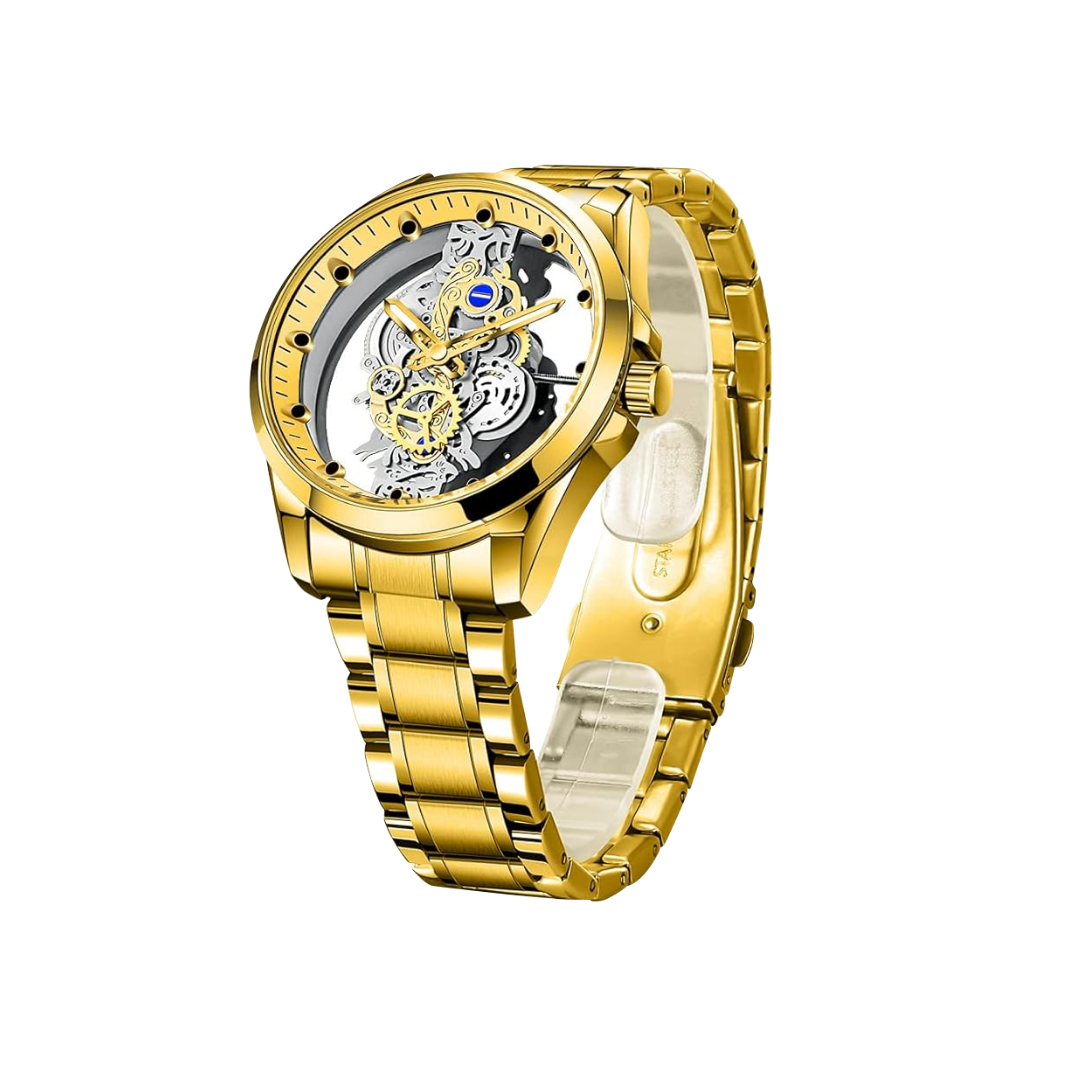 Rio™ | Hollow Double-sided Dial Skeleton Quartz Watch | 42mm
