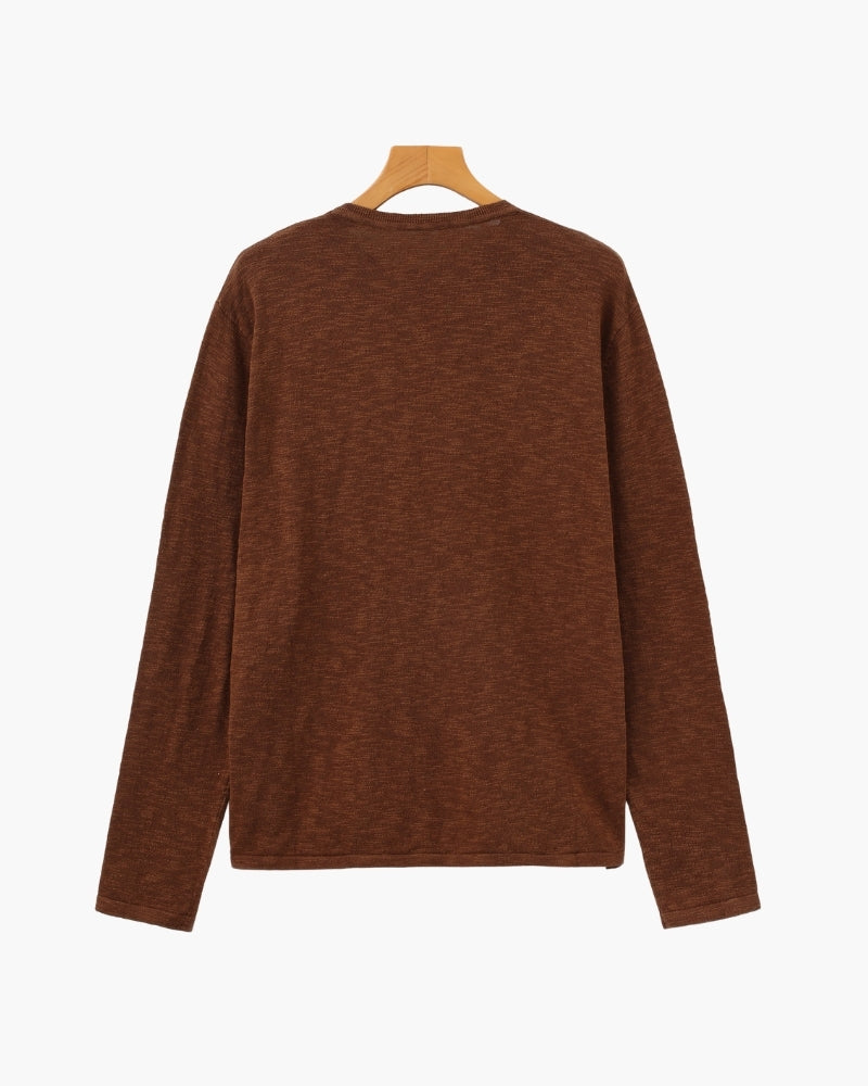 Linned Bomuld Essential Crewneck