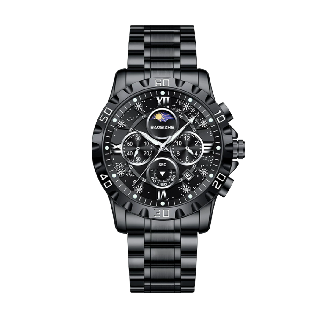 Rex™ | Opulent Chronograph Watch with Sleek Metal Band | 43.9mm