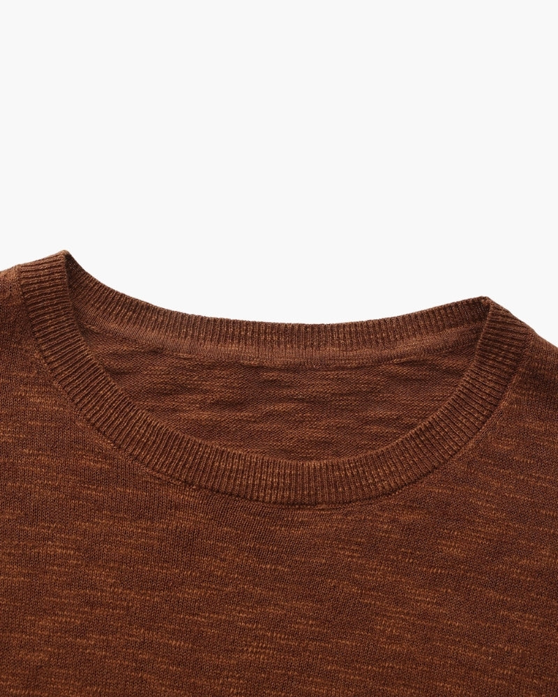 Linned Bomuld Essential Crewneck