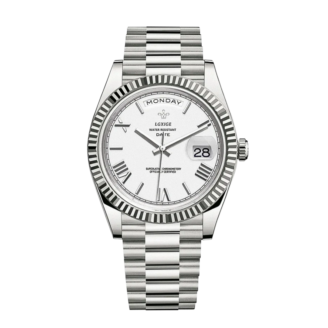 Frederick™ | Sharp Lines and Classic Day-Date Styling Watch | 40mm
