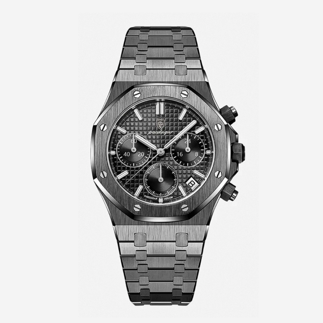 Damian™ | Iconic Steel Frame Bold Chronograph Design Watch | 42mm