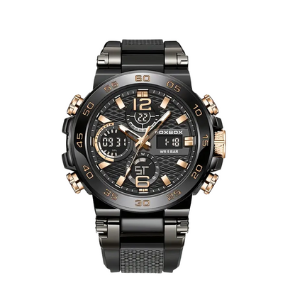 Nate™ | Men's Dual Display Digital Military Quartz Watch | 46mm