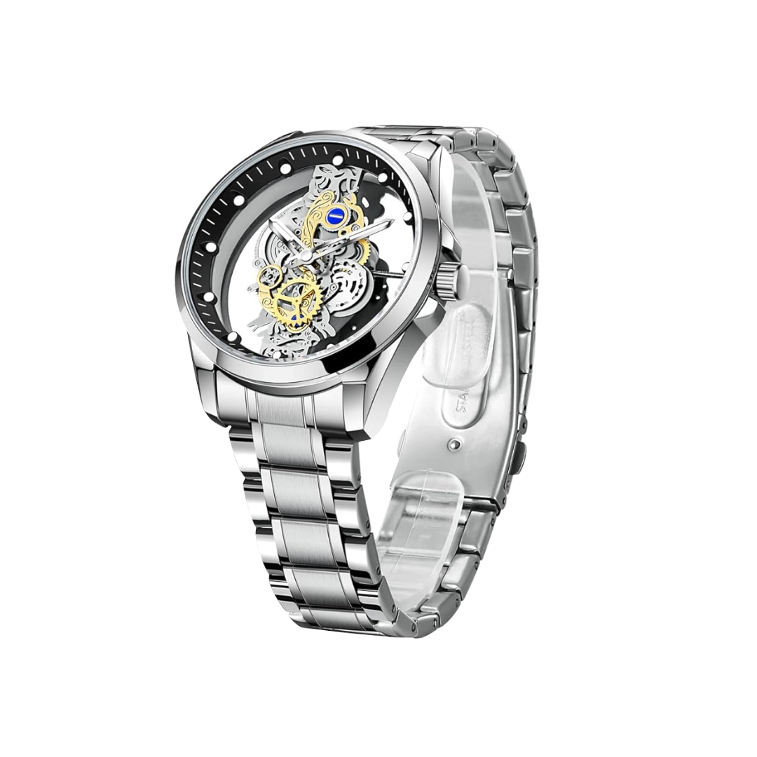 Rio™ | Hollow Double-sided Dial Skeleton Quartz Watch | 42mm