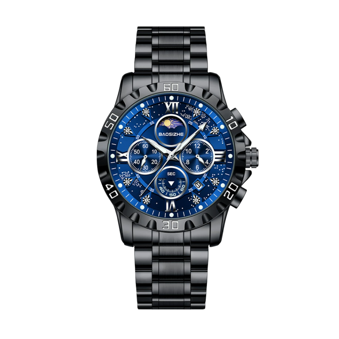 Rex™ | Opulent Chronograph Watch with Sleek Metal Band | 43.9mm