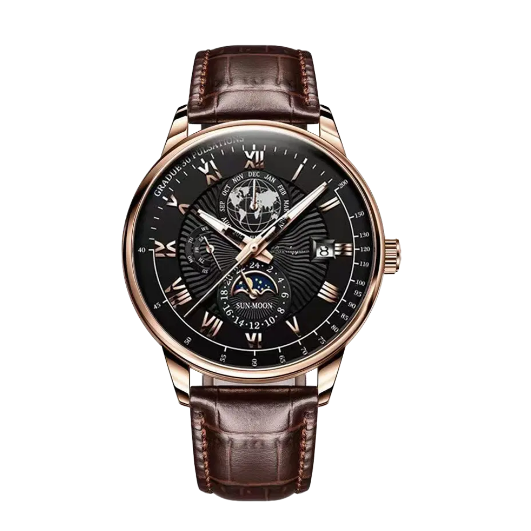 Xavier™ | Modern Luxury Slim Quartz Timepiece Watch | 40mm