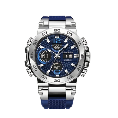Nate™ | Men's Dual Display Digital Military Quartz Watch | 46mm