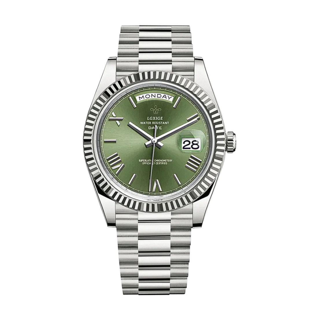 Frederick™ | Sharp Lines and Classic Day-Date Styling Watch | 40mm