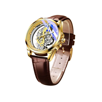 Rio™ | Hollow Double-sided Dial Skeleton Quartz Watch | 42mm