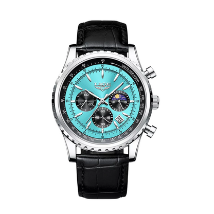 Leo™ | Elegant Chronograph Moon Phase Watch | 46mm