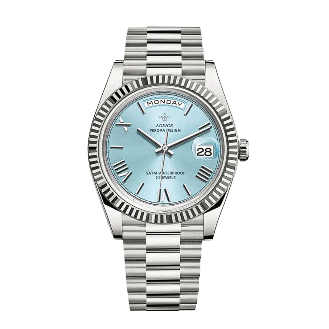 Frederick™ | Sharp Lines and Classic Day-Date Styling Watch | 40mm