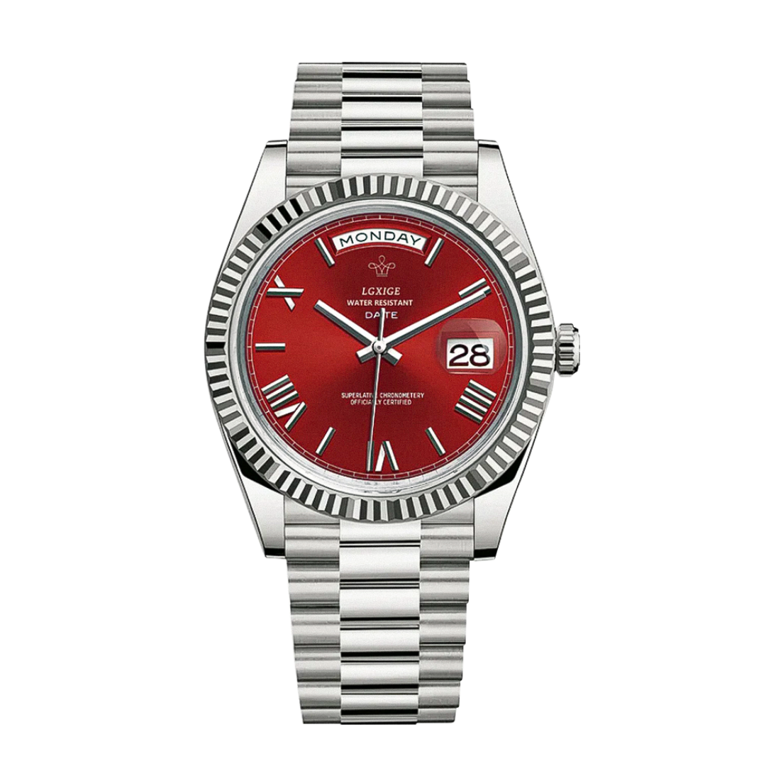 Frederick™ | Sharp Lines and Classic Day-Date Styling Watch | 40mm