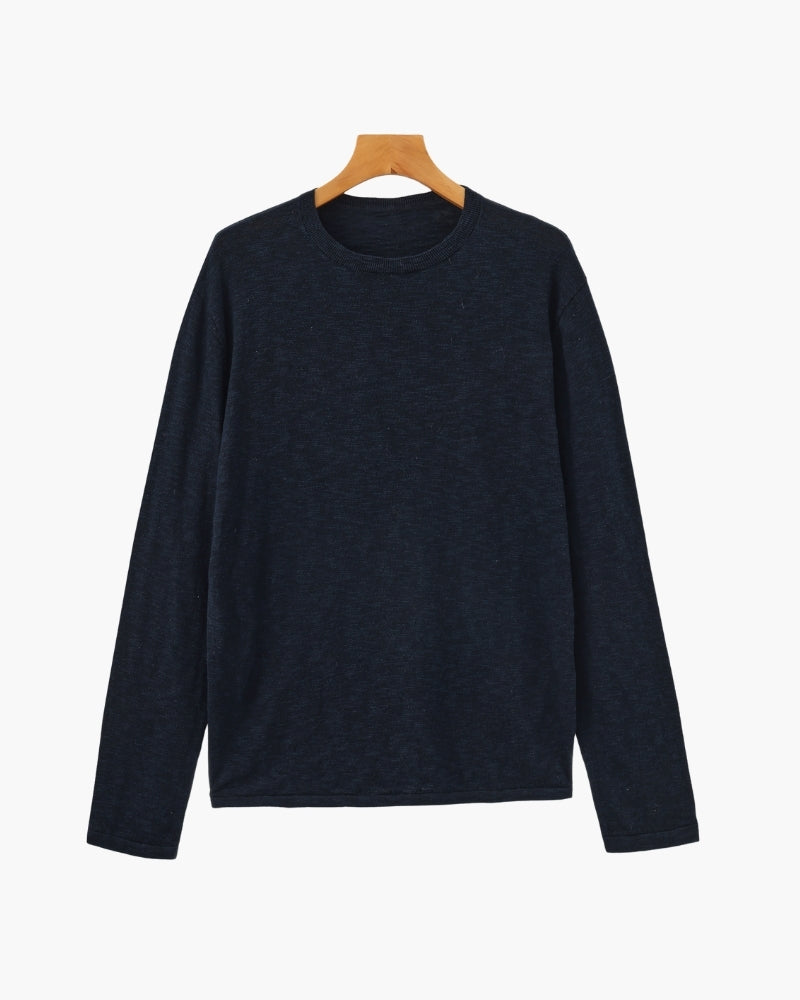 Linned Bomuld Essential Crewneck