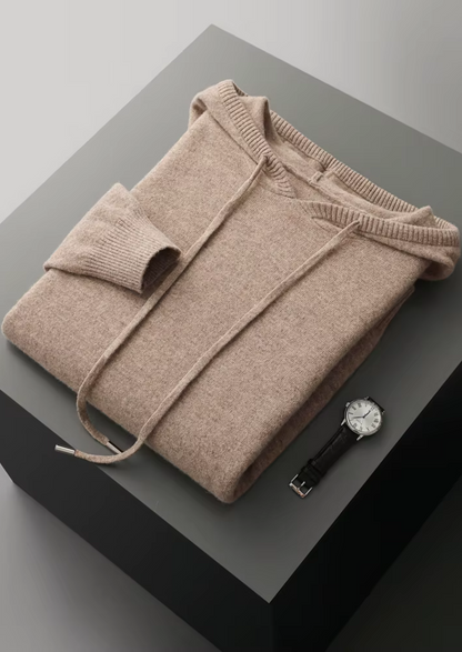 PURE EXTRA-FINE MERINO WOOL LEISURE HOODIE