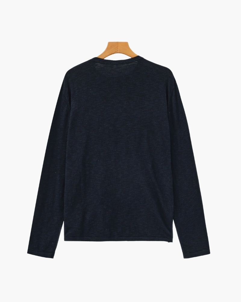 Linned Bomuld Essential Crewneck