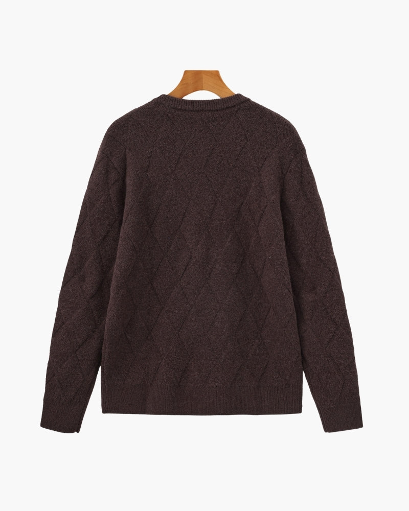 Diamond Knit Crewneck Jumper
