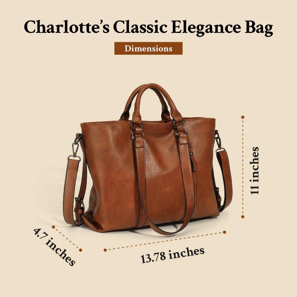 Charlotte™’s Classic Elegance | Vintage Tote Bag
