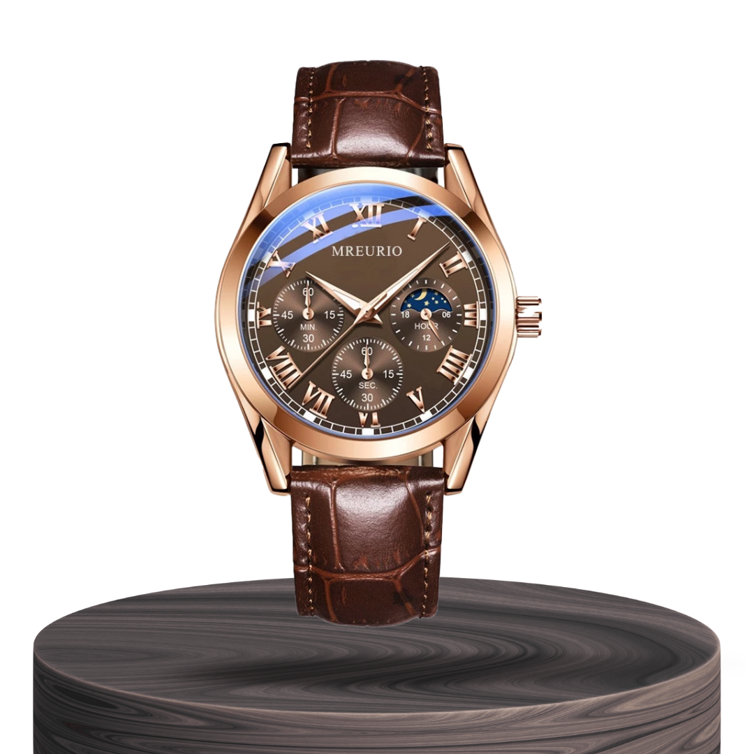 Stephen™ | Elegant Moon Phase Chronograph | 42mm