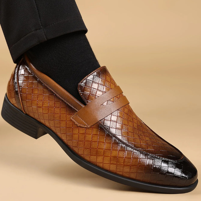 The Corté Weave Leather Loafers