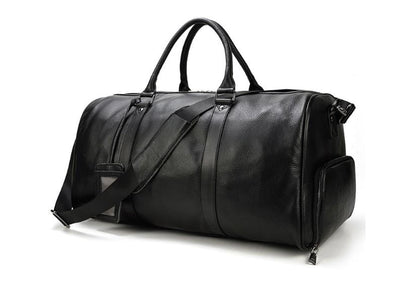 Herre- & Dame Læder Weekendtaske Duffel Bagage