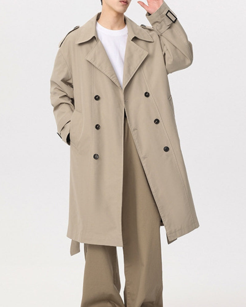 Klassisk Dobbeltradet Trench Coat