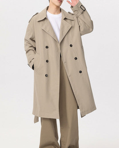 Klassisk Dobbeltradet Trench Coat