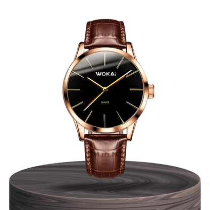 Ian™ | Elegant Rose Gold Quartz Watch Dean | 40mm