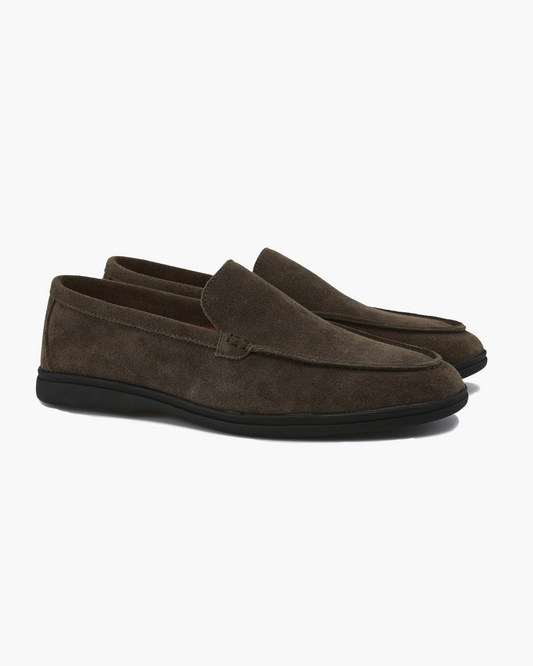 Premium Suede Loafers - Sorte Sål