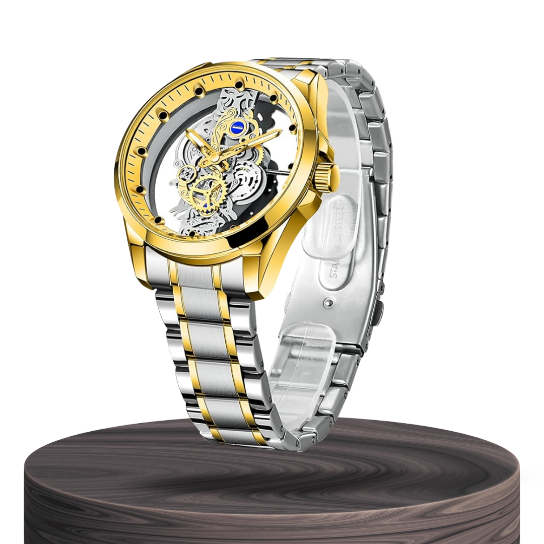 Rio™ | Hollow Double-sided Dial Skeleton Quartz Watch | 42mm