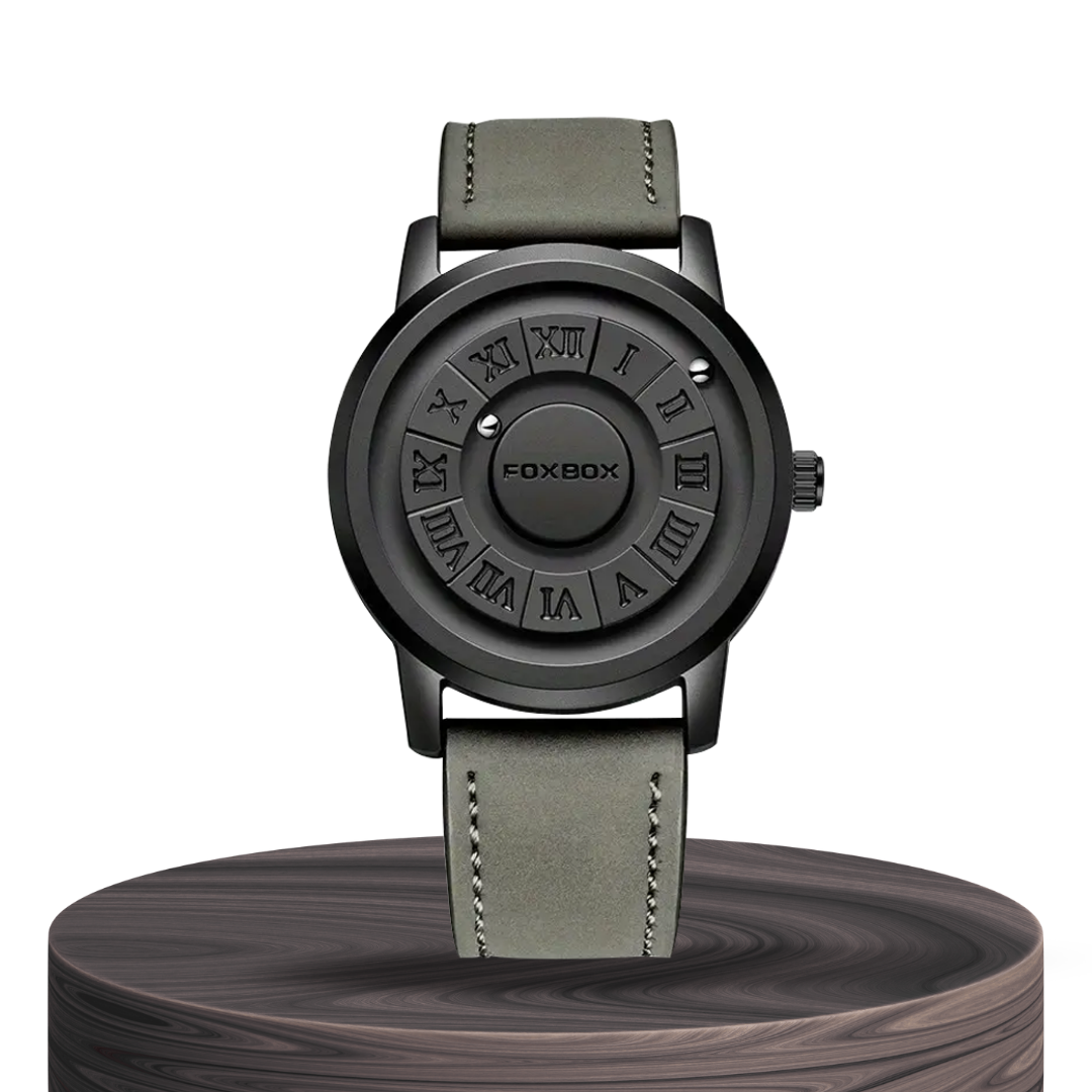 Max™ | Men's Stylish Black Dial Casual Wristwatch | 42mm